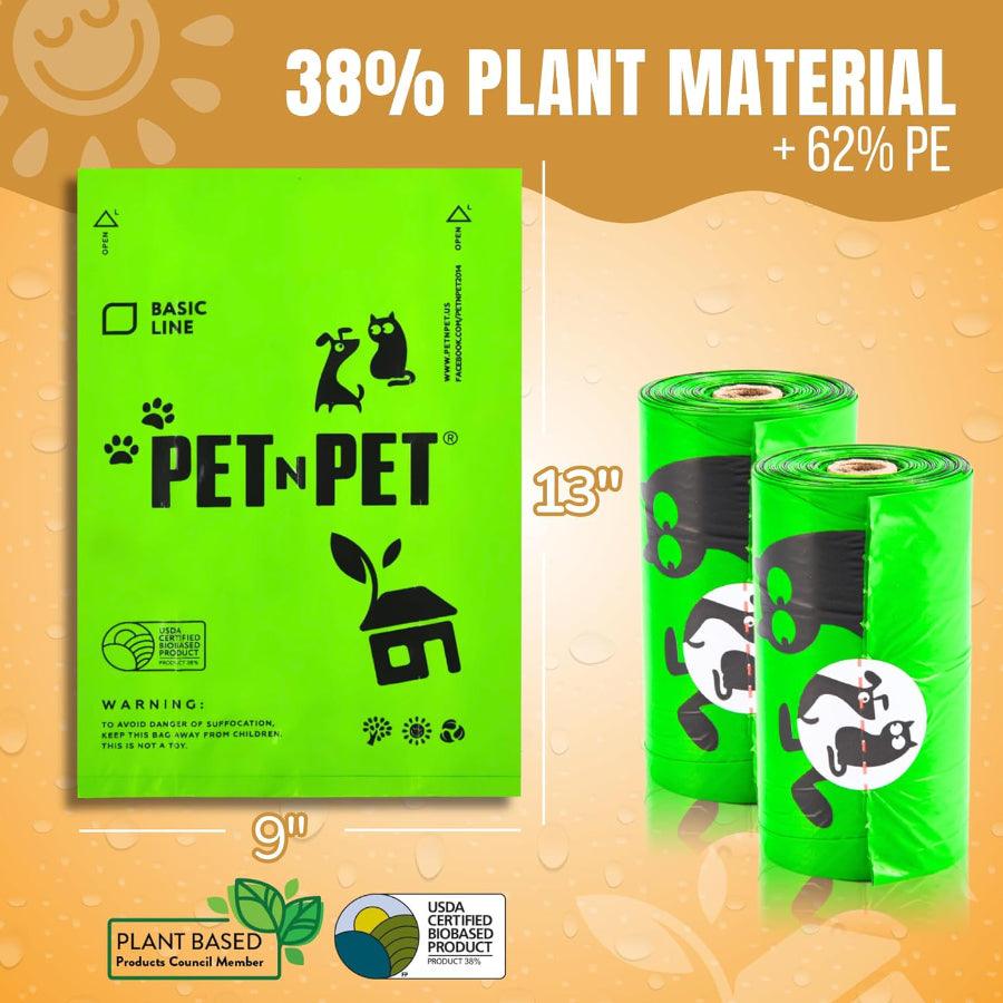 Pet N Pet Rollo de 18 Bolsas para Desechos de perro