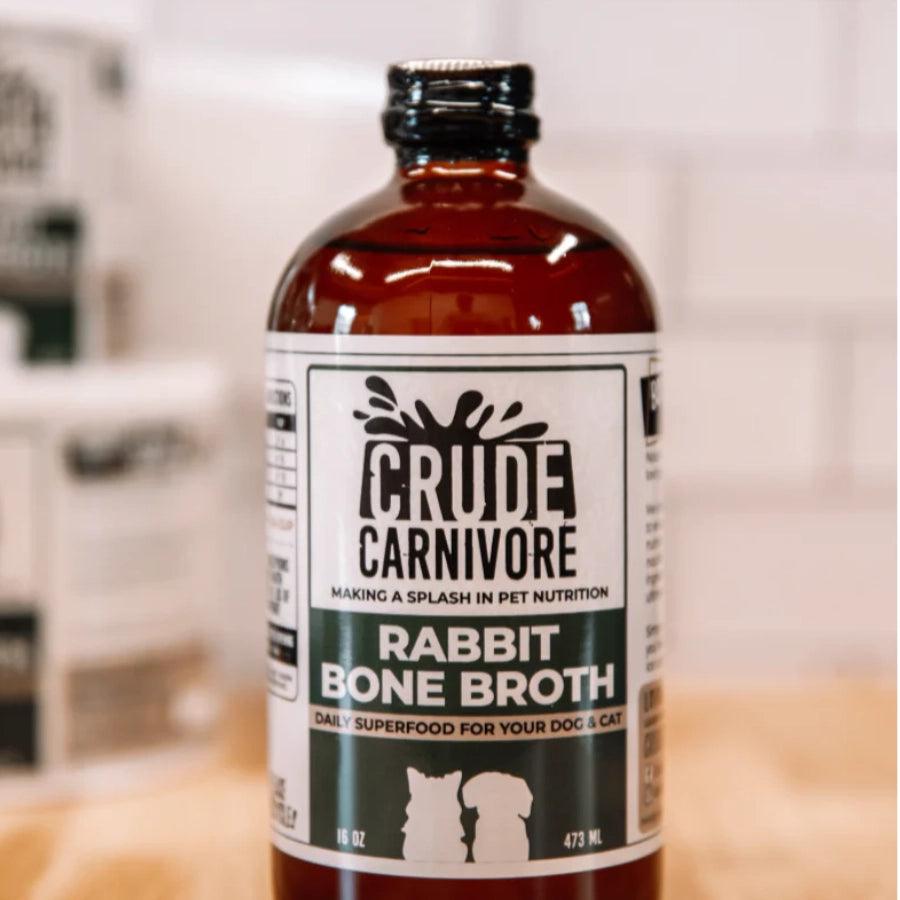 Crude Carnivore Caldo de Huesos de Conejo para perro 475ml