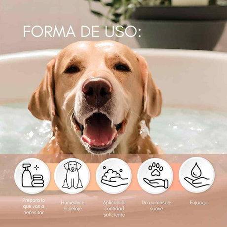 Naturale Mascota Brillo de Alegría Shampoo Natural para Pelo Blanco de perro 250ml
