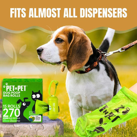 Pet N Pet Rollo de 18 Bolsas para Desechos de perro